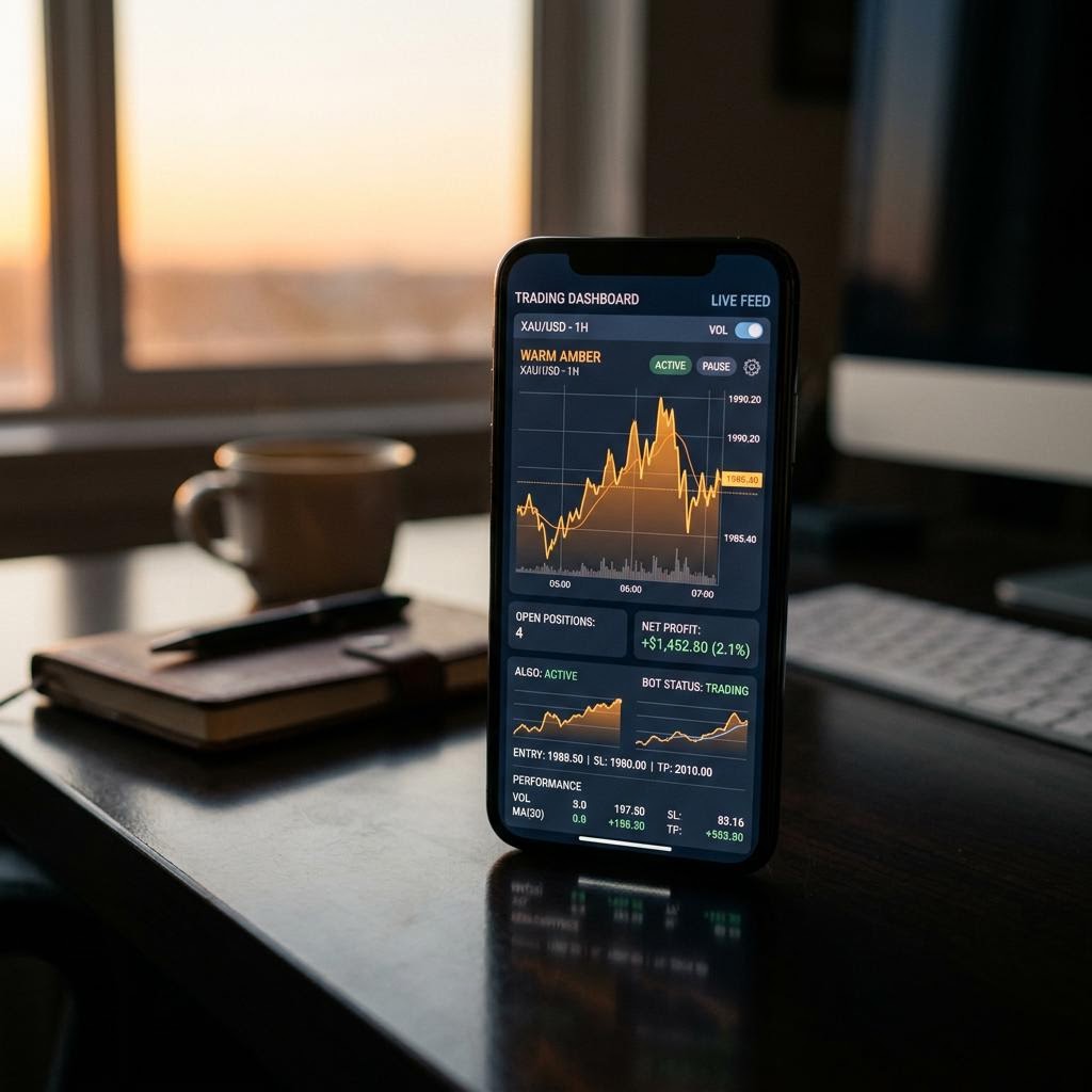 Fenix Fondivo AI crypto trading platform interface on mobile